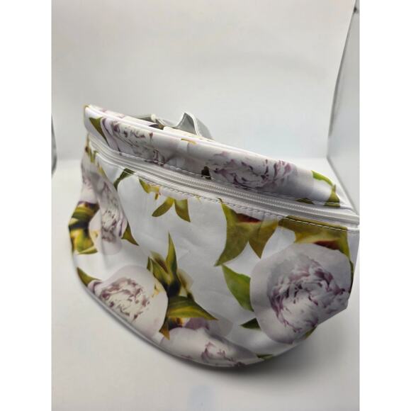 Hanae Mori Parfums Floral Train Case Cosmetic Bag - Picture 1 of 4